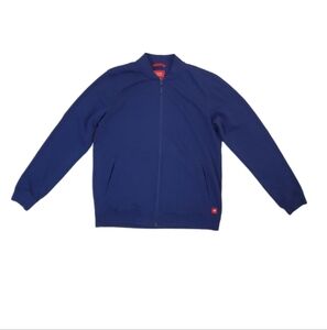 Sportiqe Men's Blue Sporty Full Zip Up‎ Long Sleeve Sweatshirt Jacket Medium